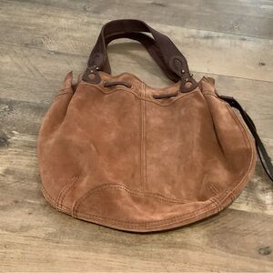 Lucky Brand Tan Leather Hobo Bag